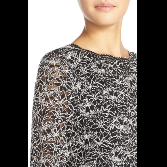 NEW Alex Evenings Lace & Chiffon Mock Two-Piece Gown [SZ 10 ] Black‎ - Picture 6 of 6